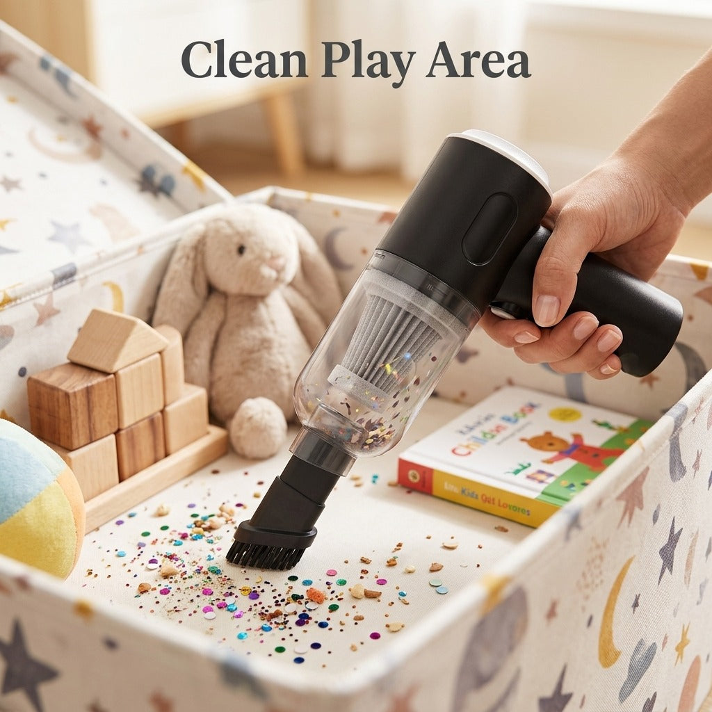 3-in-1 Cordless Mini Vacuum Cleaner – For Car, Sofa & Desk