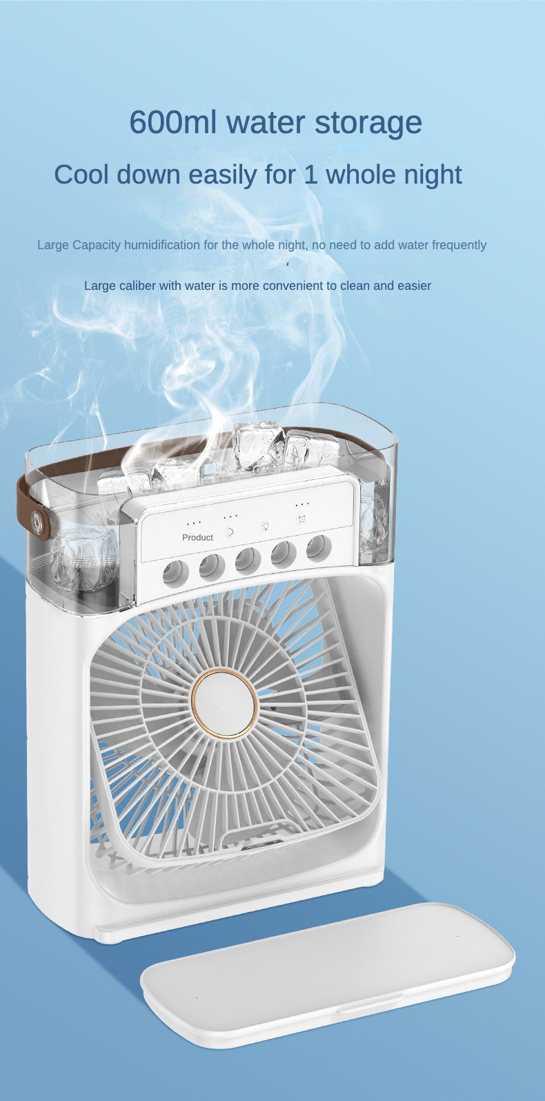 "Modern and Stylish Portable Fan with Adjustable Speed Control