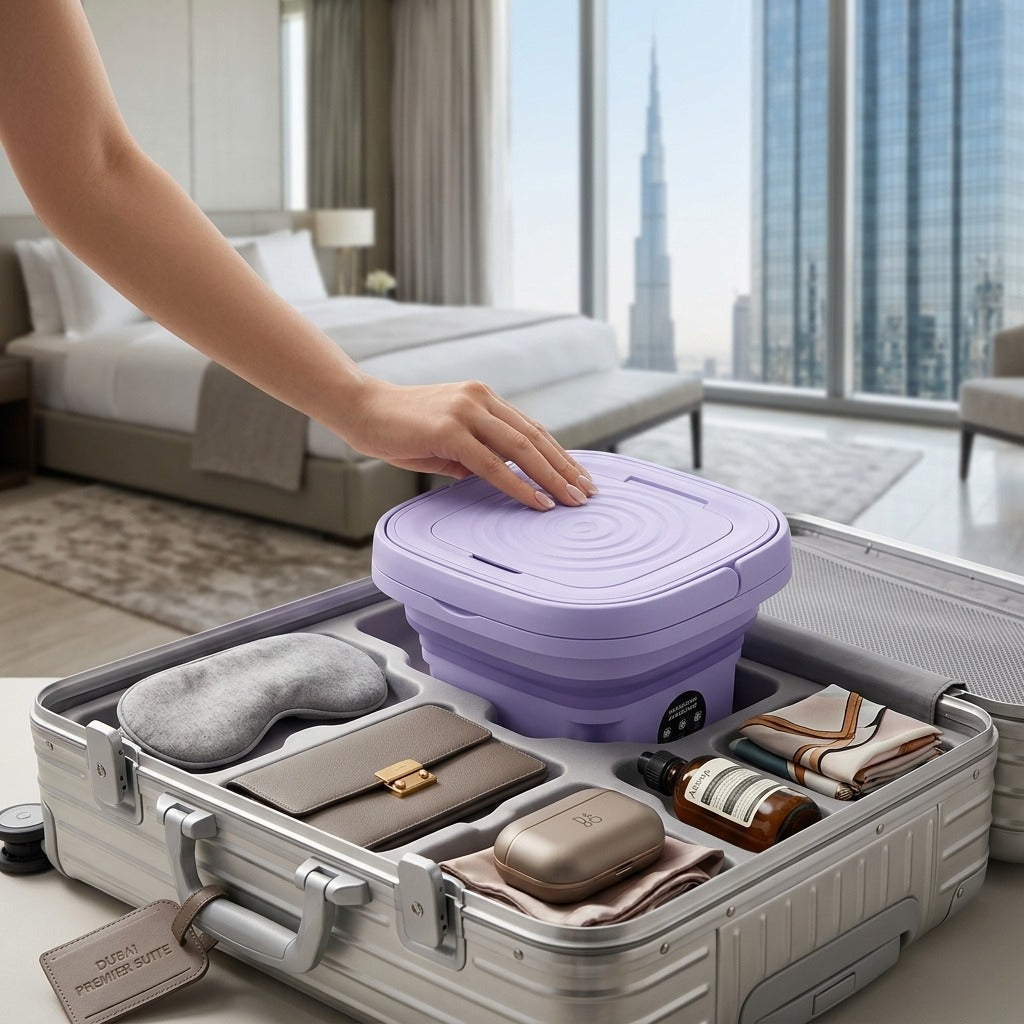 Portable Mini Washing Machine – Compact Foldable Washer for Clothes