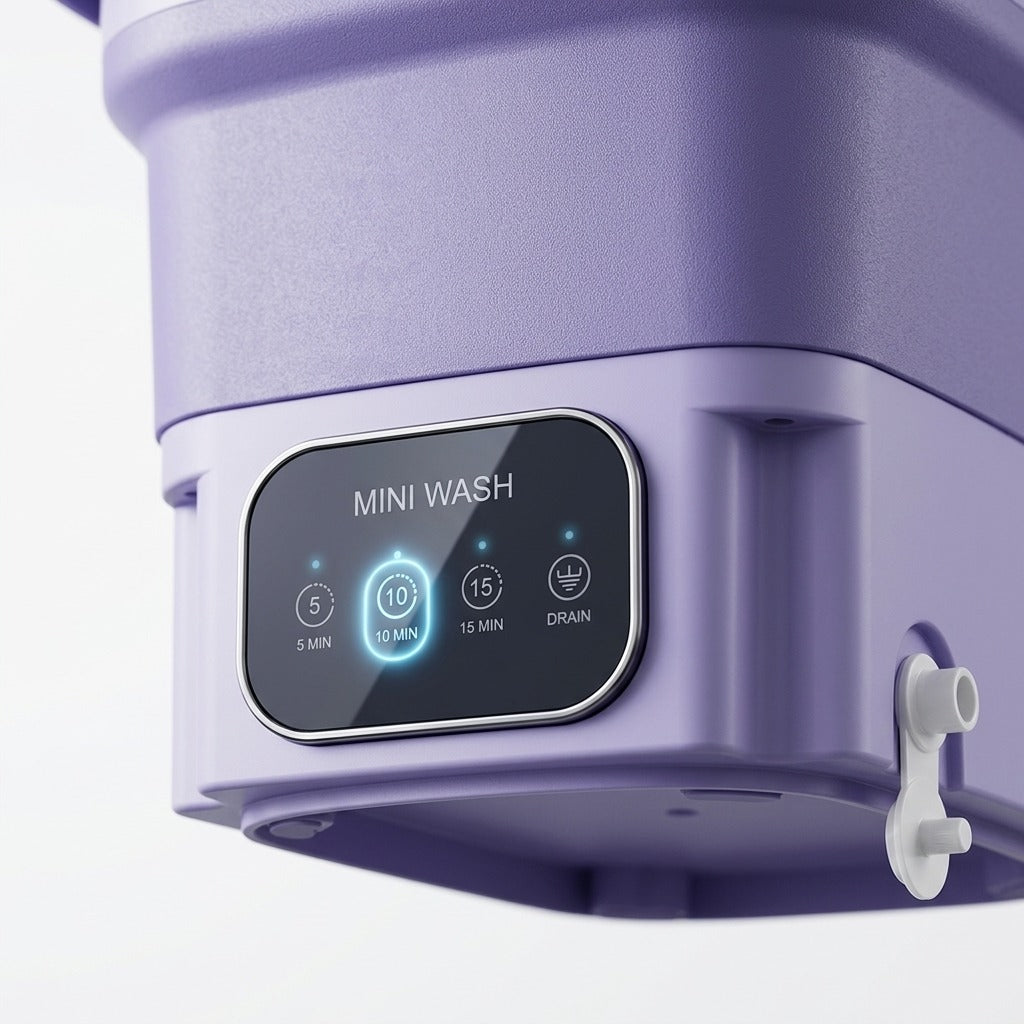 Portable Mini Washing Machine – Compact Foldable Washer for Clothes