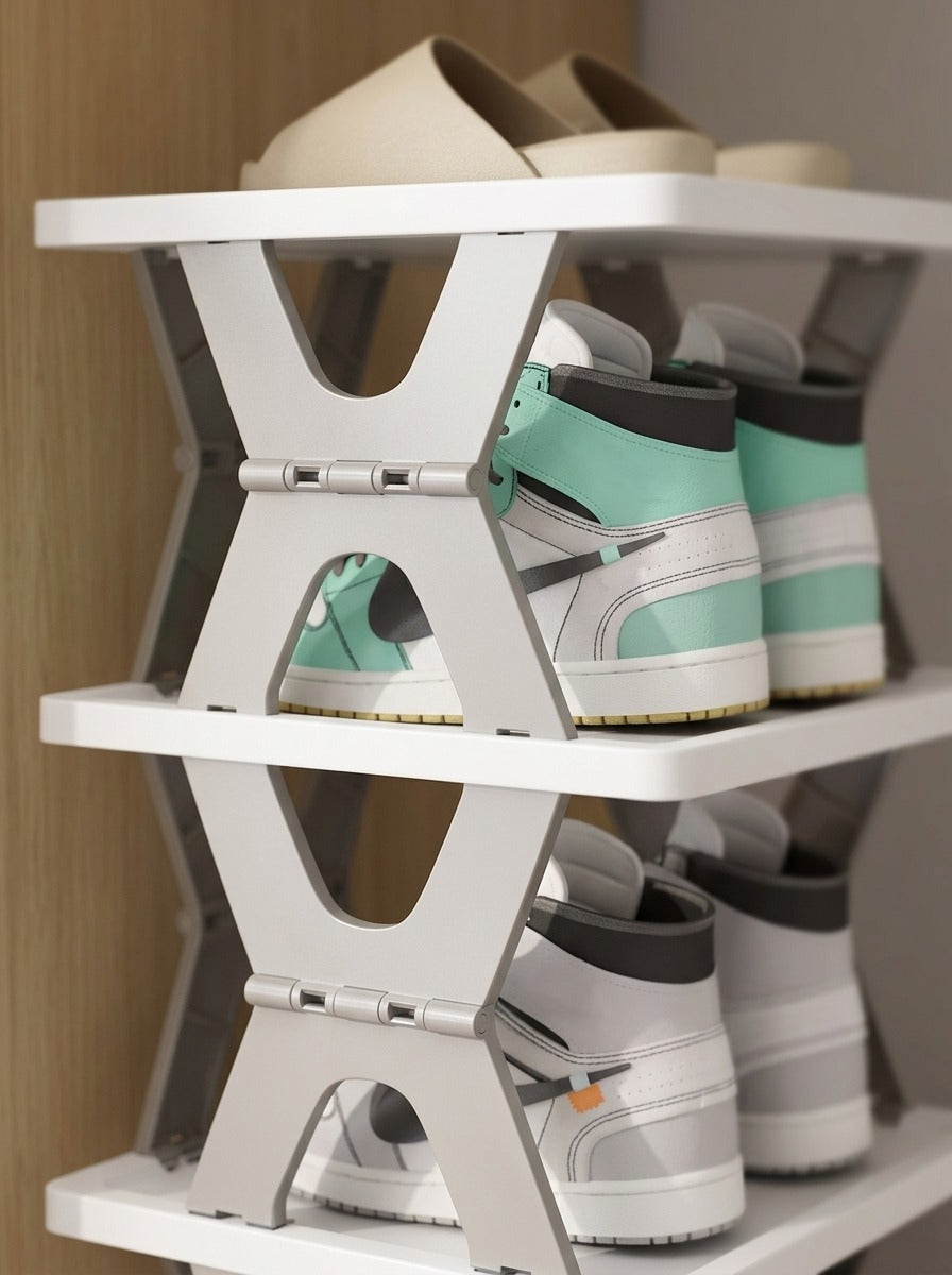6-Tier Foldable Shoe Rack – Space-Saving Shoe Organizer & Storage Stand
