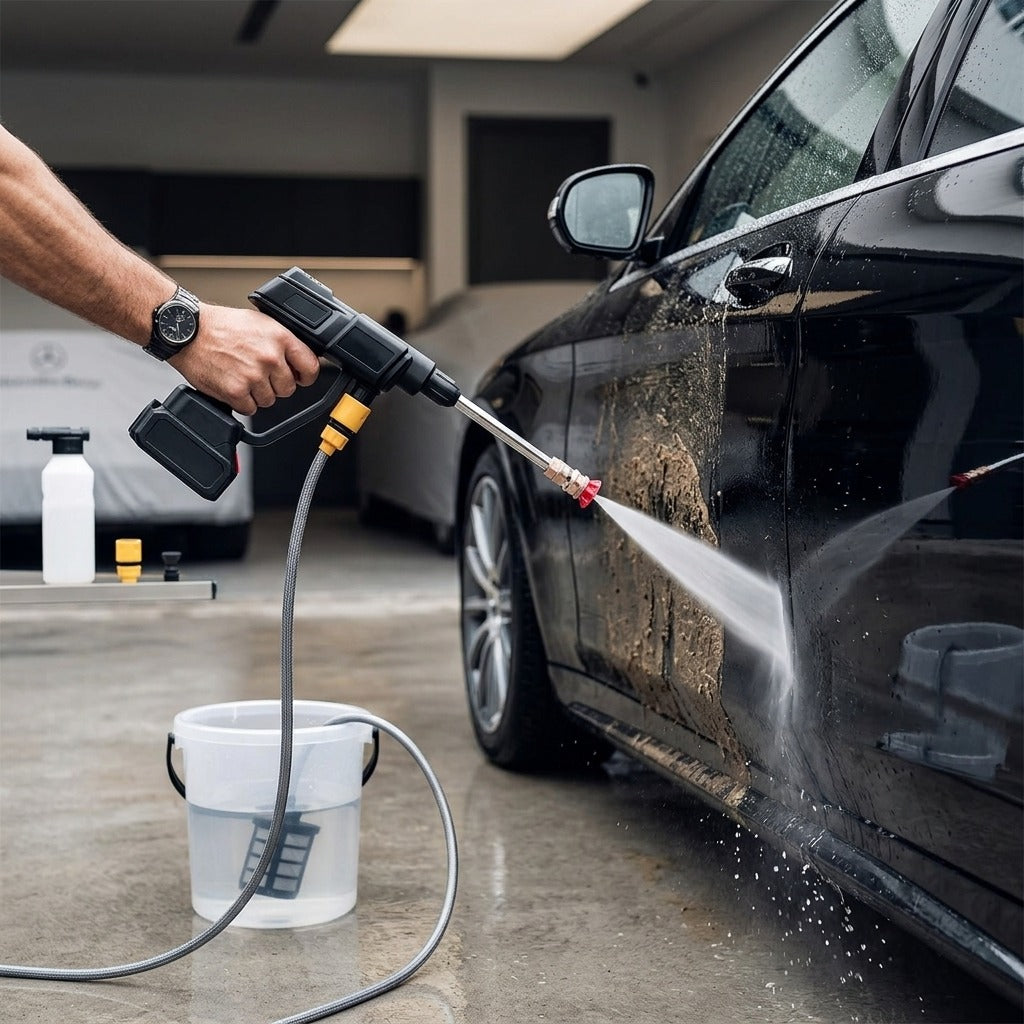 💦 Cordless High-Pressure Washer – Portable Power Cleaning Gun for Car & Home