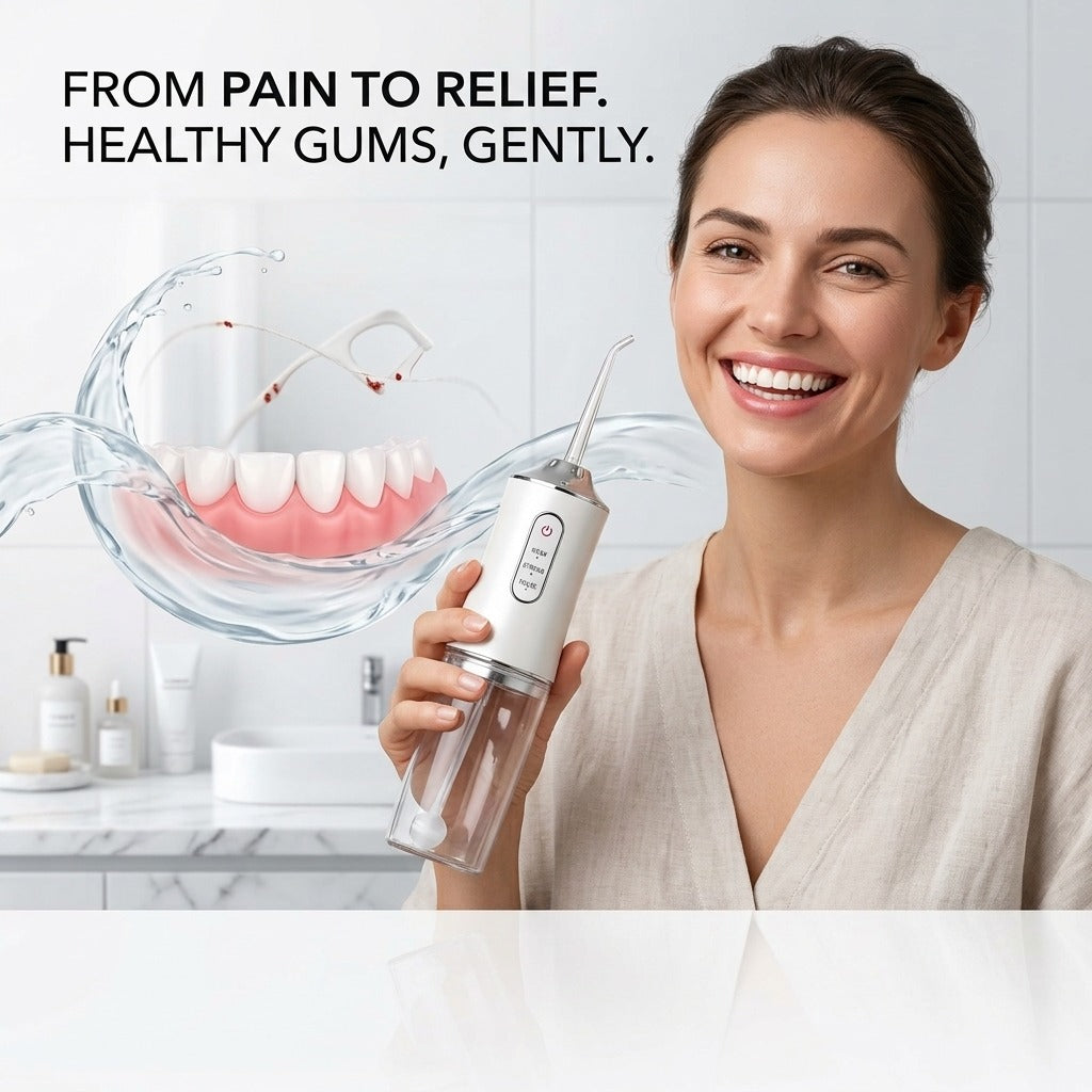 Portable Electric Oral Irrigator – Cordless Water Flosser