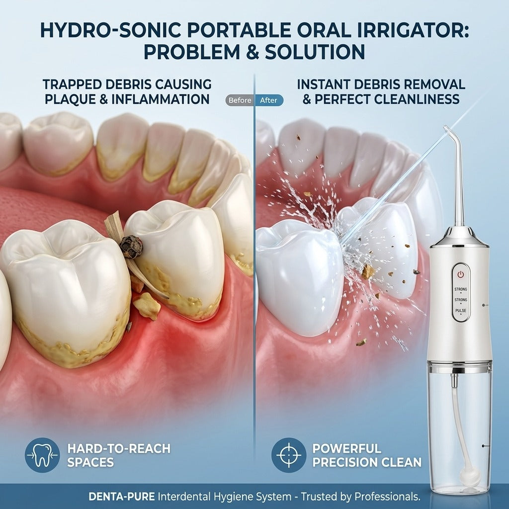 Portable Electric Oral Irrigator – Cordless Water Flosser