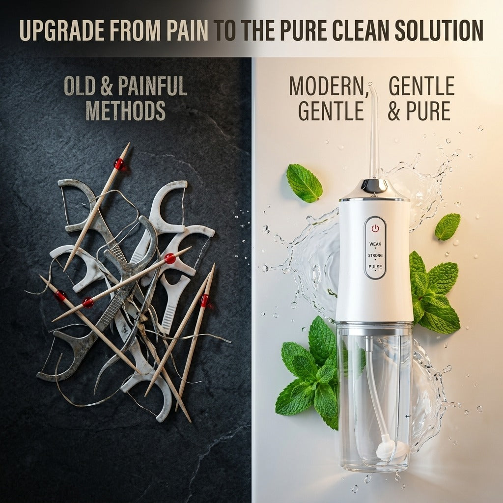 Portable Electric Oral Irrigator – Cordless Water Flosser